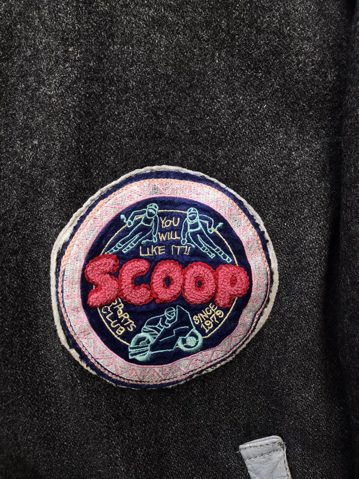 Japanese Brand Vintage Scoop Varsity Jacket Exciting Day Jacket Size US M / EU 48-50 / 2 - 5 Thumbnail