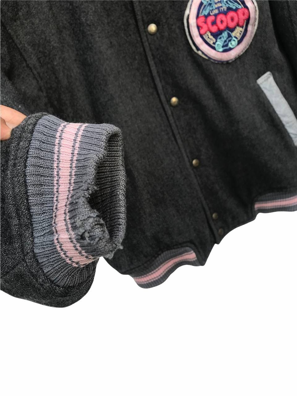 Japanese Brand Vintage Scoop Varsity Jacket Exciting Day Jacket Size US M / EU 48-50 / 2 - 6 Thumbnail