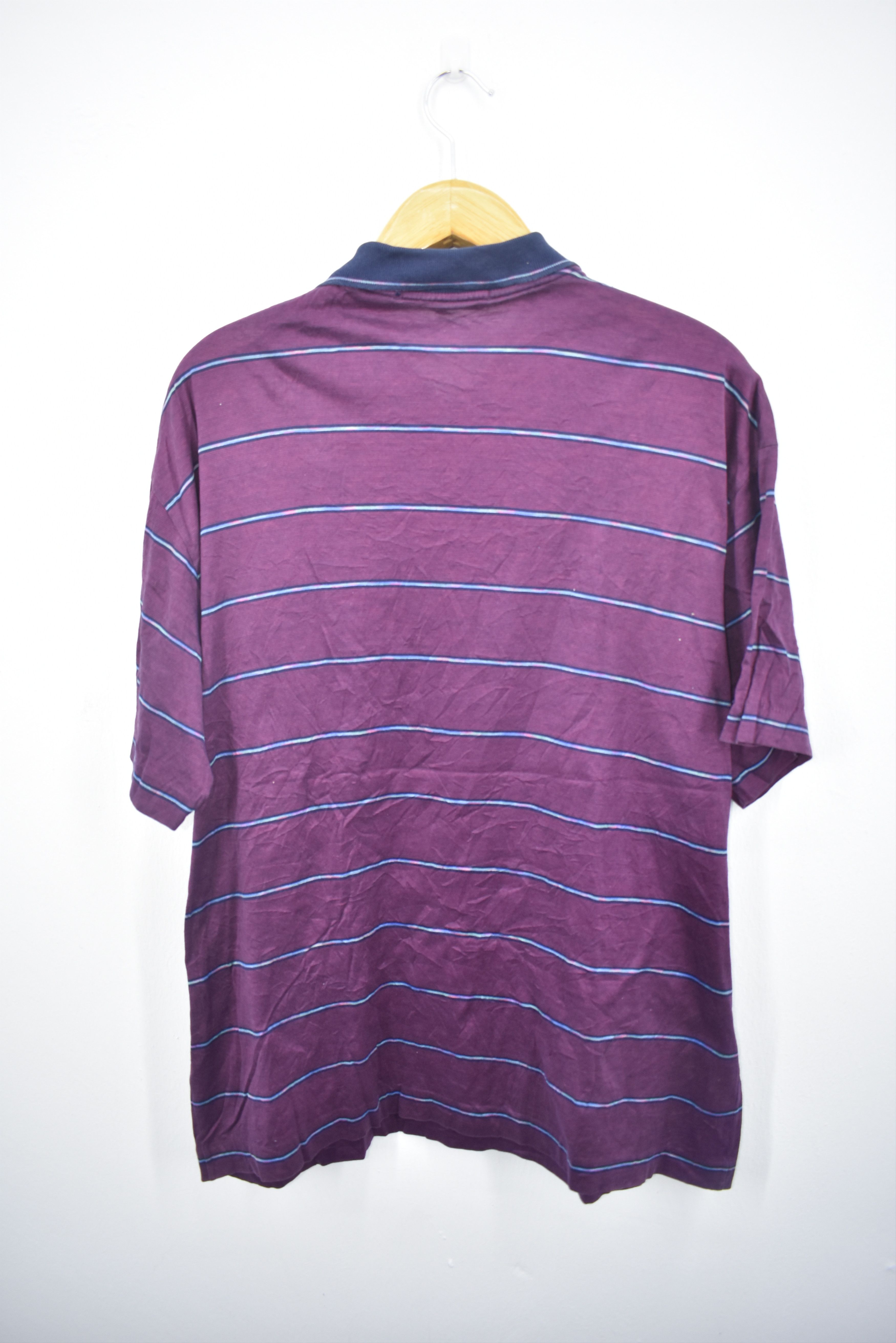 Vintage × Yves Saint Laurent YSL Stripe Polo Shirt Large Size US L / EU 52-54 / 3 - 3 Thumbnail