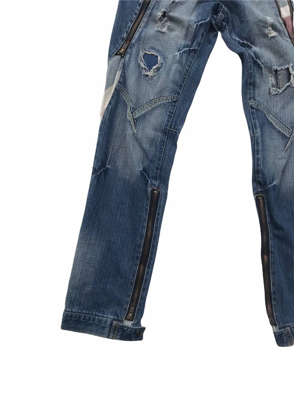 If Six Was Nine Unbrand Distressed Zipper Denim Fashion Pants Size US 30 / EU 46 - 5 Thumbnail