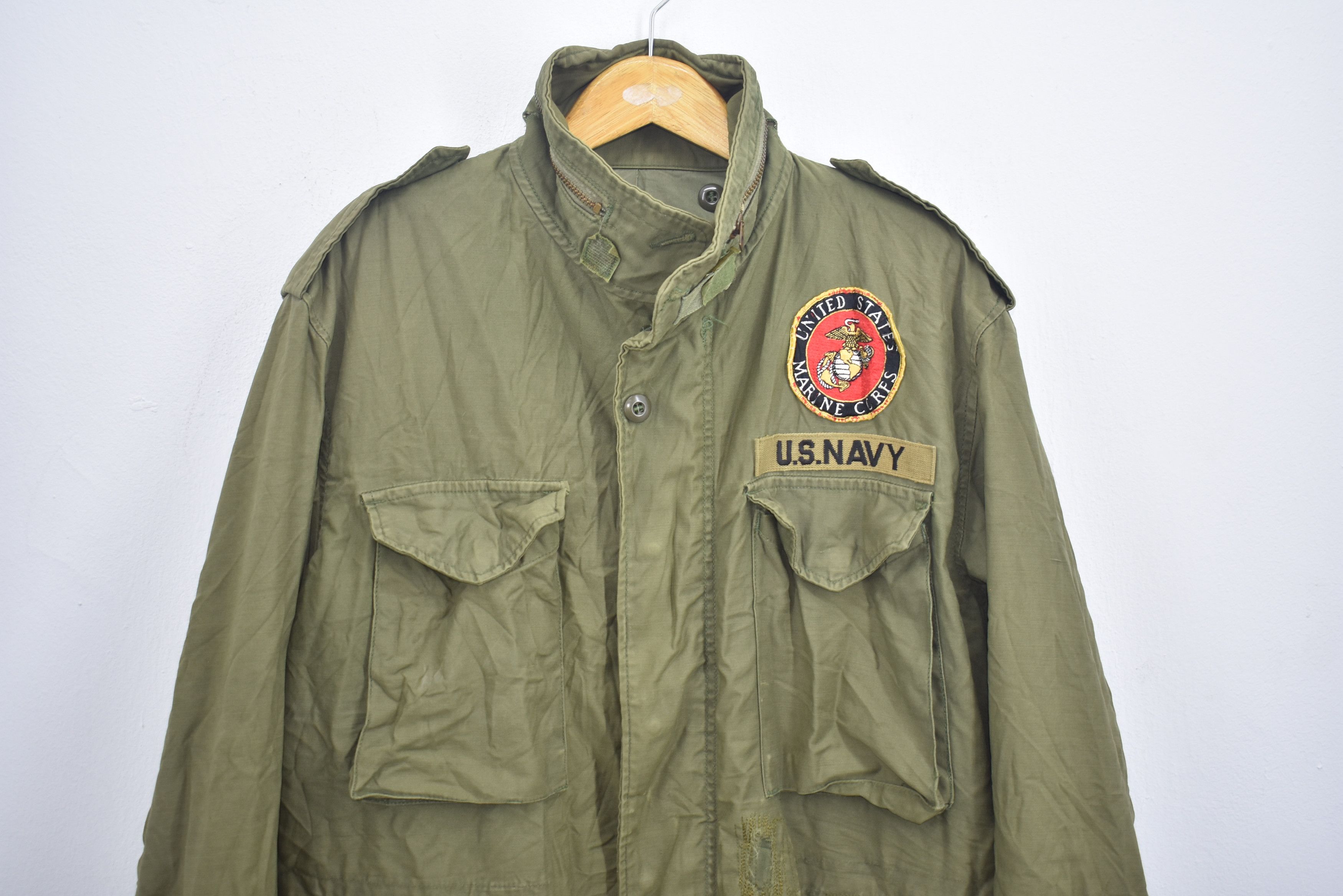 Vintage A013 VINTAGE M65 FIELD JACKET OG-107 Size US L / EU 52-54 / 3 - 2 Thumbnail