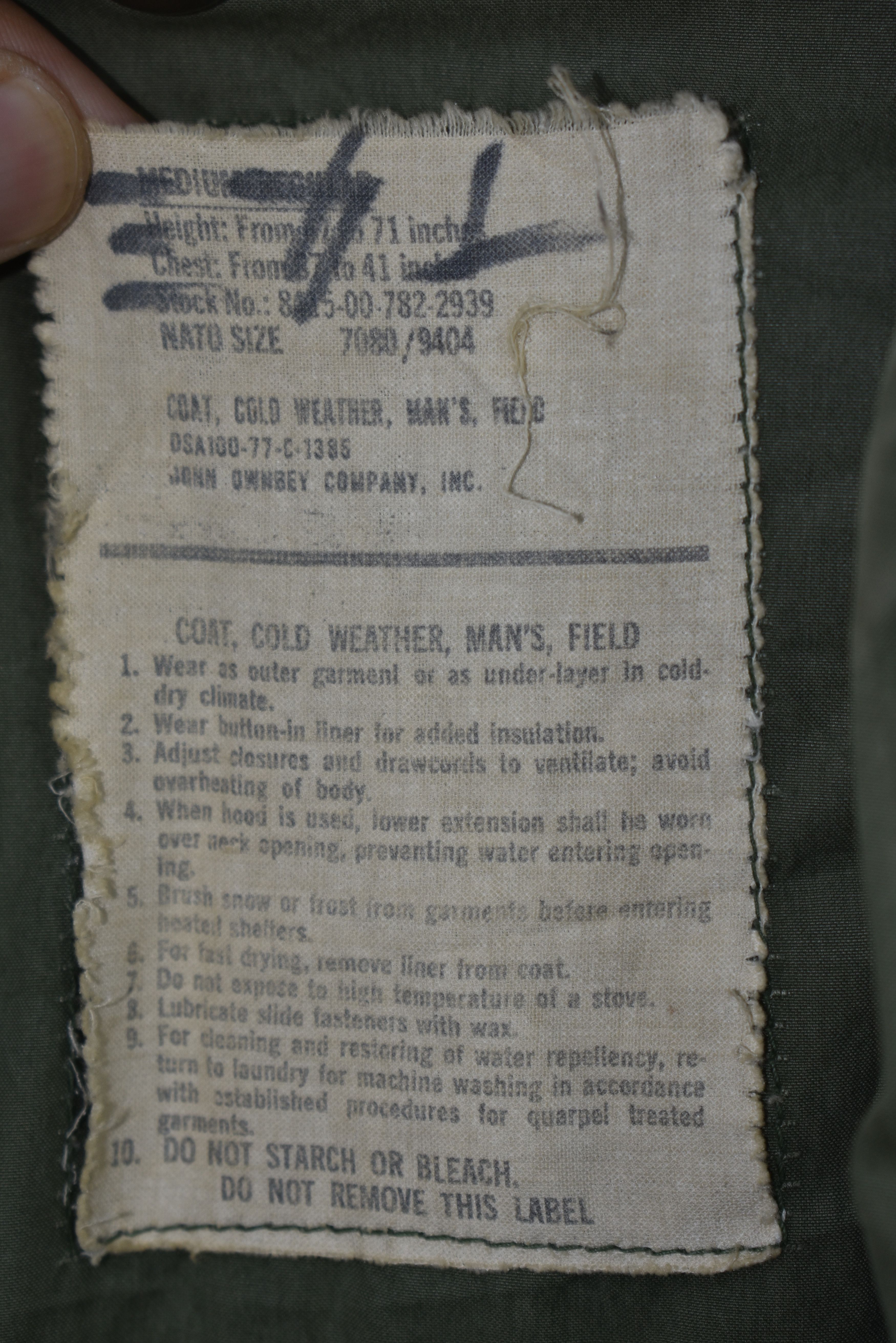 Vintage A013 VINTAGE M65 FIELD JACKET OG-107 Size US L / EU 52-54 / 3 - 6 Thumbnail