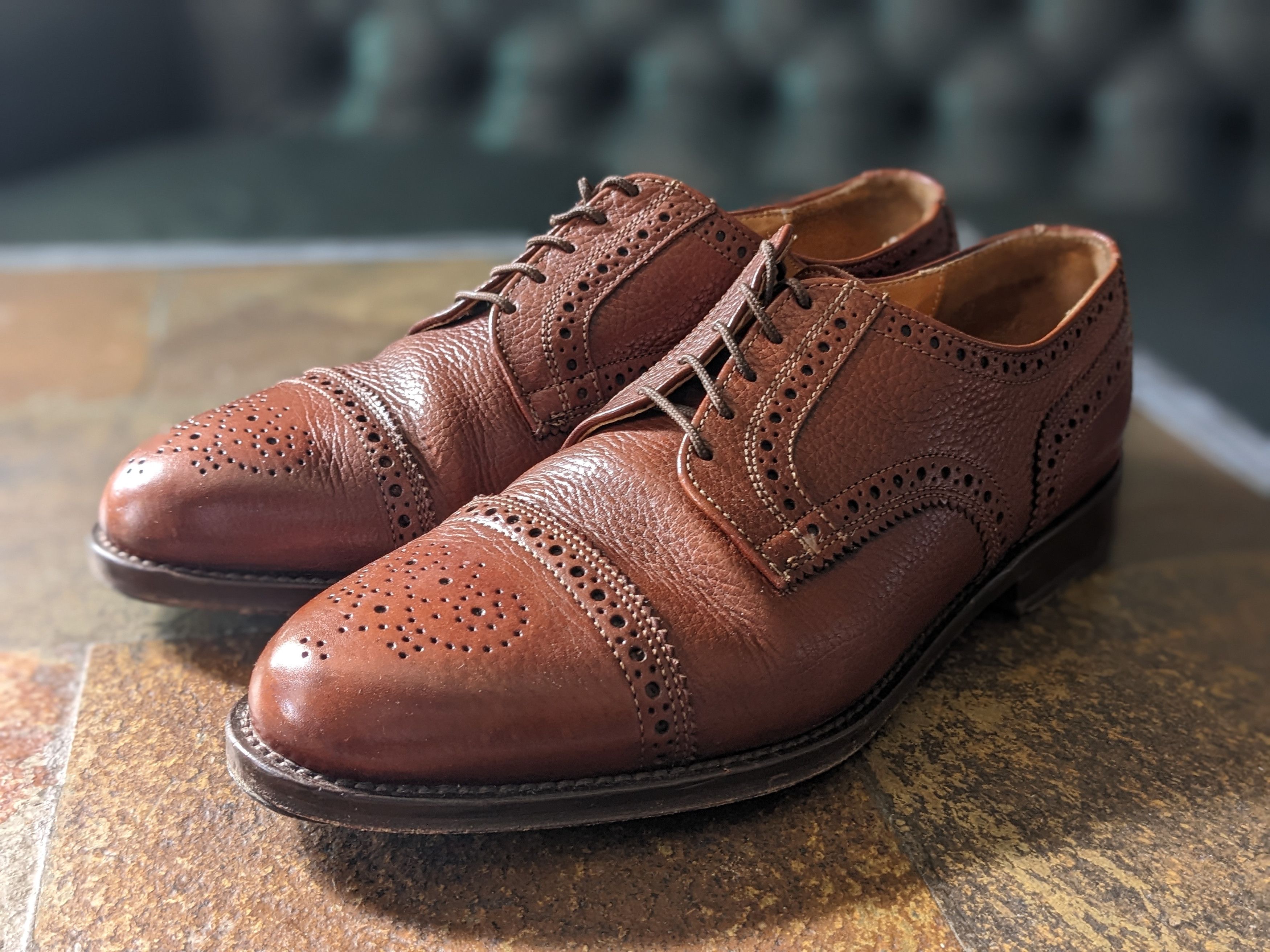 Cole Haan × Vintage Snuff Suede Cap Toe Oxford | Grailed