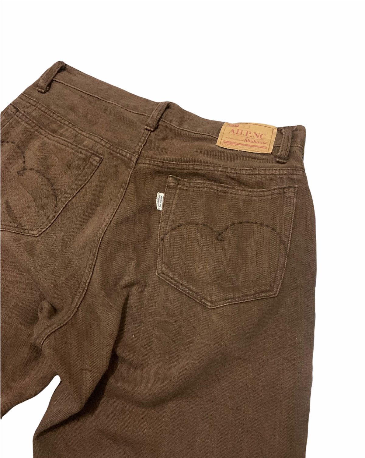 ABAHOUSE × Vintage 90s ABAHOUSE JAPAN BROWN DENIM PANTS MADE IN JAPAN Size US 32 / EU 48 - 4 Thumbnail