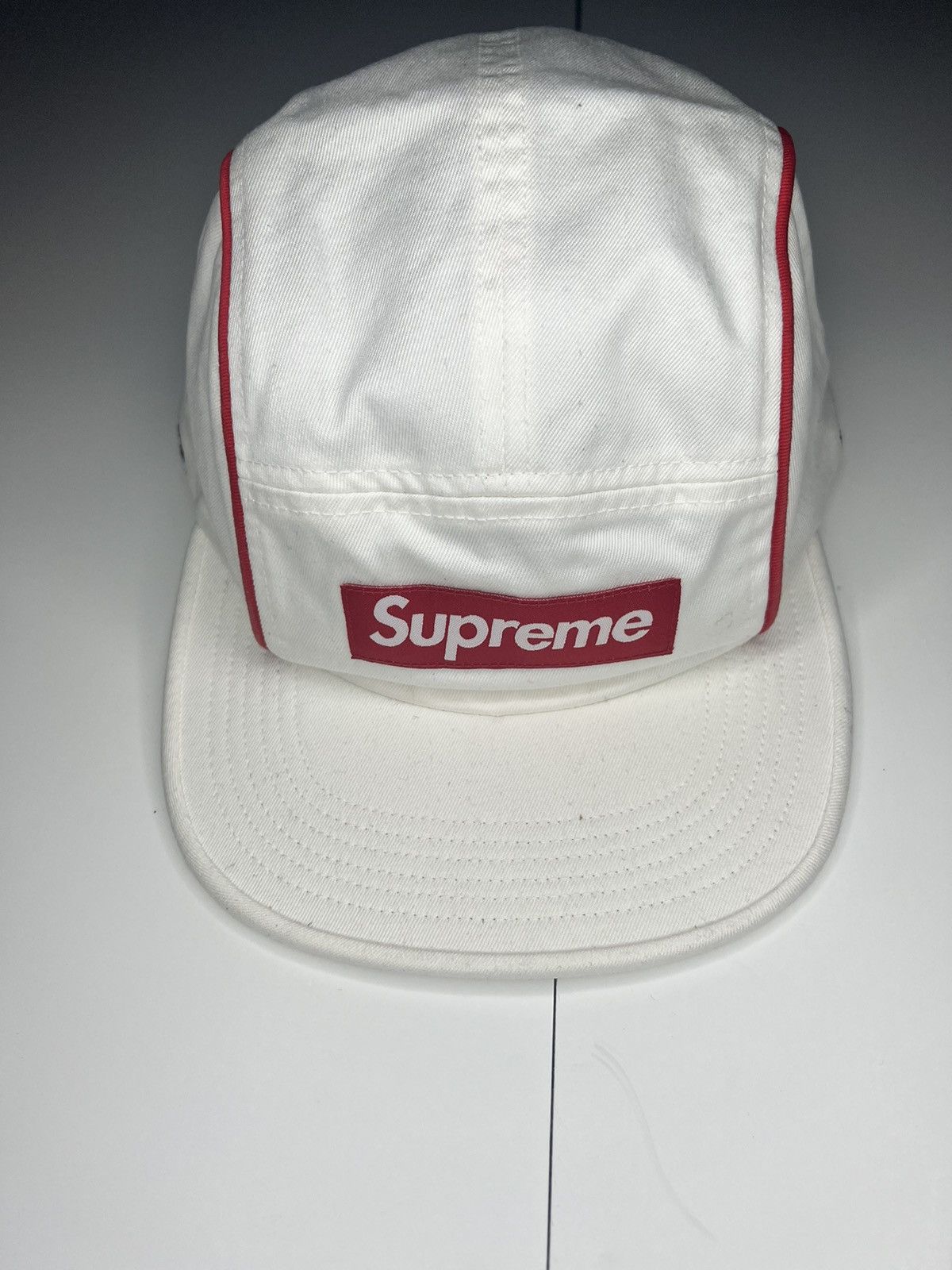 Supreme pique piping camp cap online