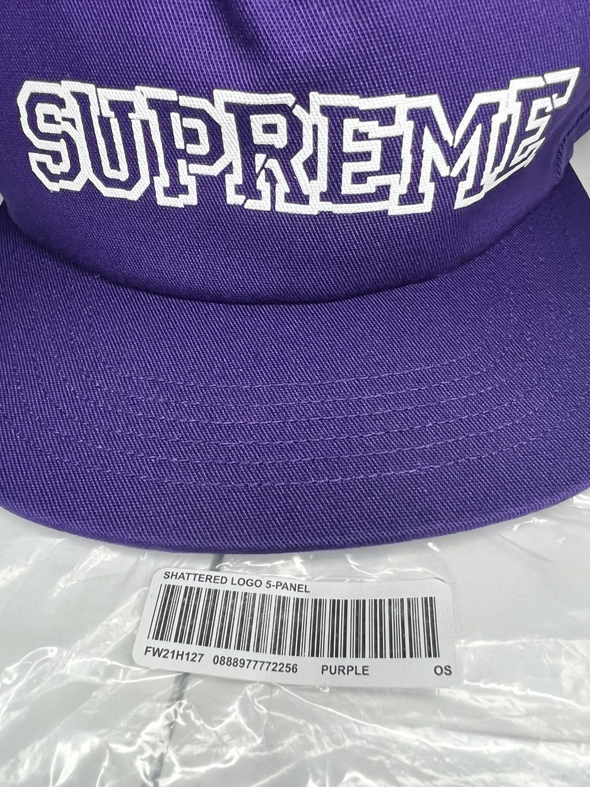 Supreme SUPREME SHATTERED LOGO 5 PANEL HAT CAP | Grailed