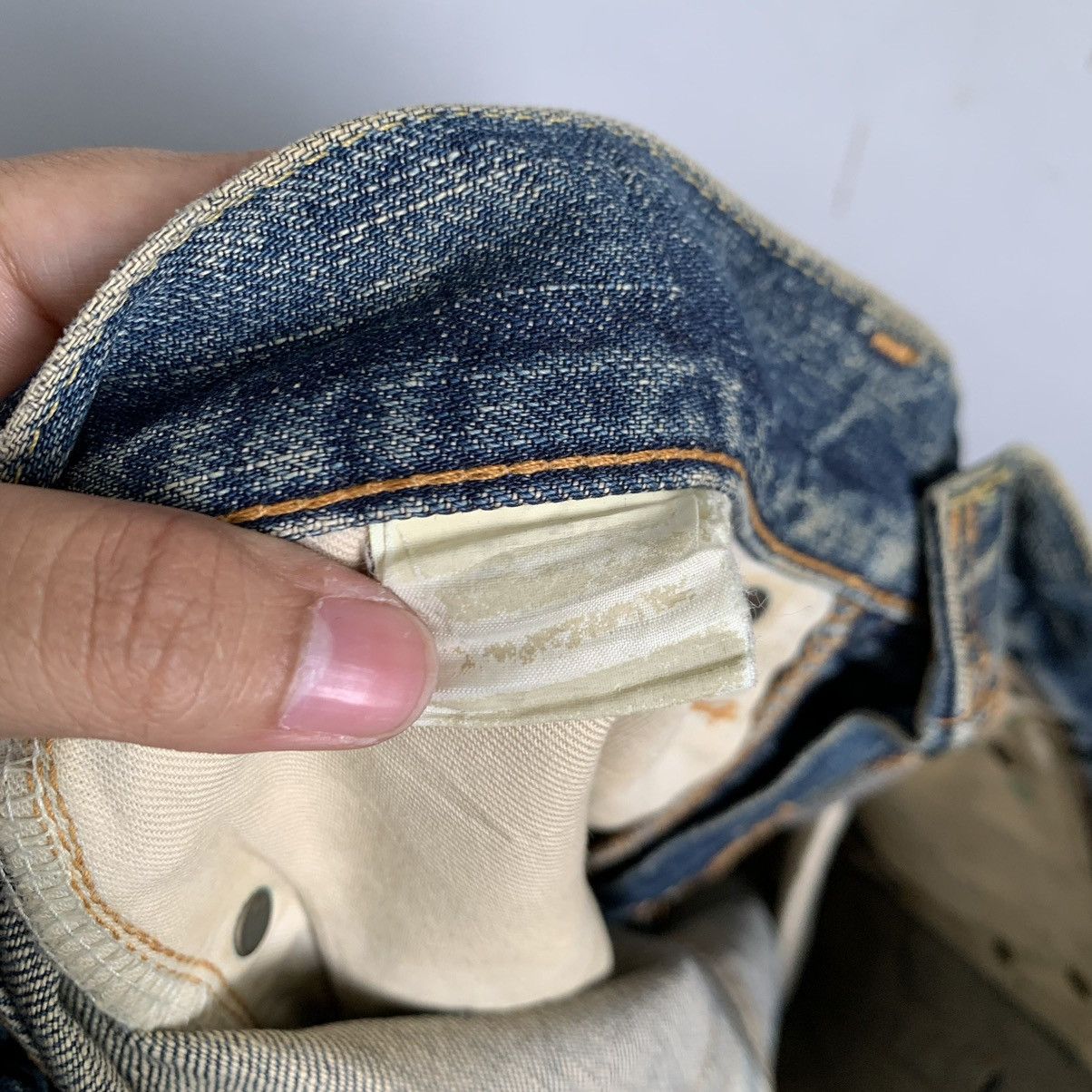 Japanese Brand Tomorrowland Selvedge Distressed Jeans Denim Mix8 Size US 31 - 15 Thumbnail