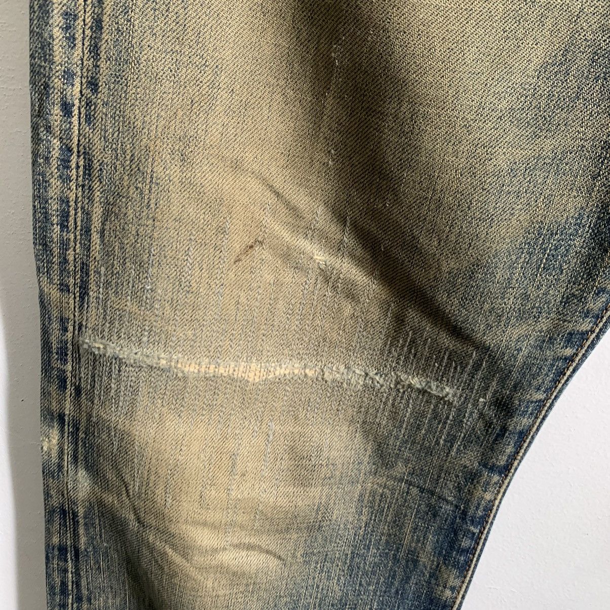 Japanese Brand Tomorrowland Selvedge Distressed Jeans Denim Mix8 Size US 31 - 5 Thumbnail