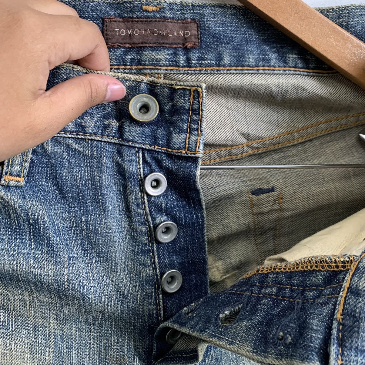 Japanese Brand Tomorrowland Selvedge Distressed Jeans Denim Mix8 Size US 31 - 9 Thumbnail