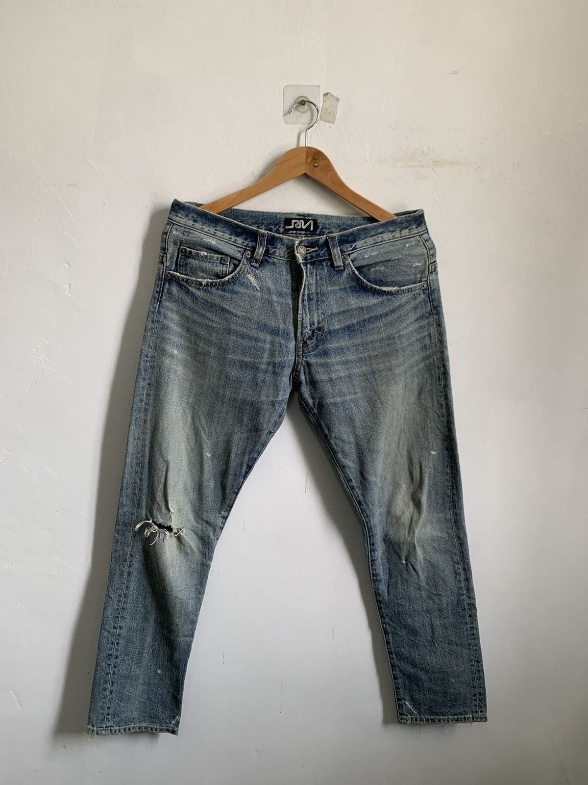 Japanese Brand Rna Inc Distressed Jeans Denim Mix8 Size US 30 / EU 46 - 1 Thumbnail