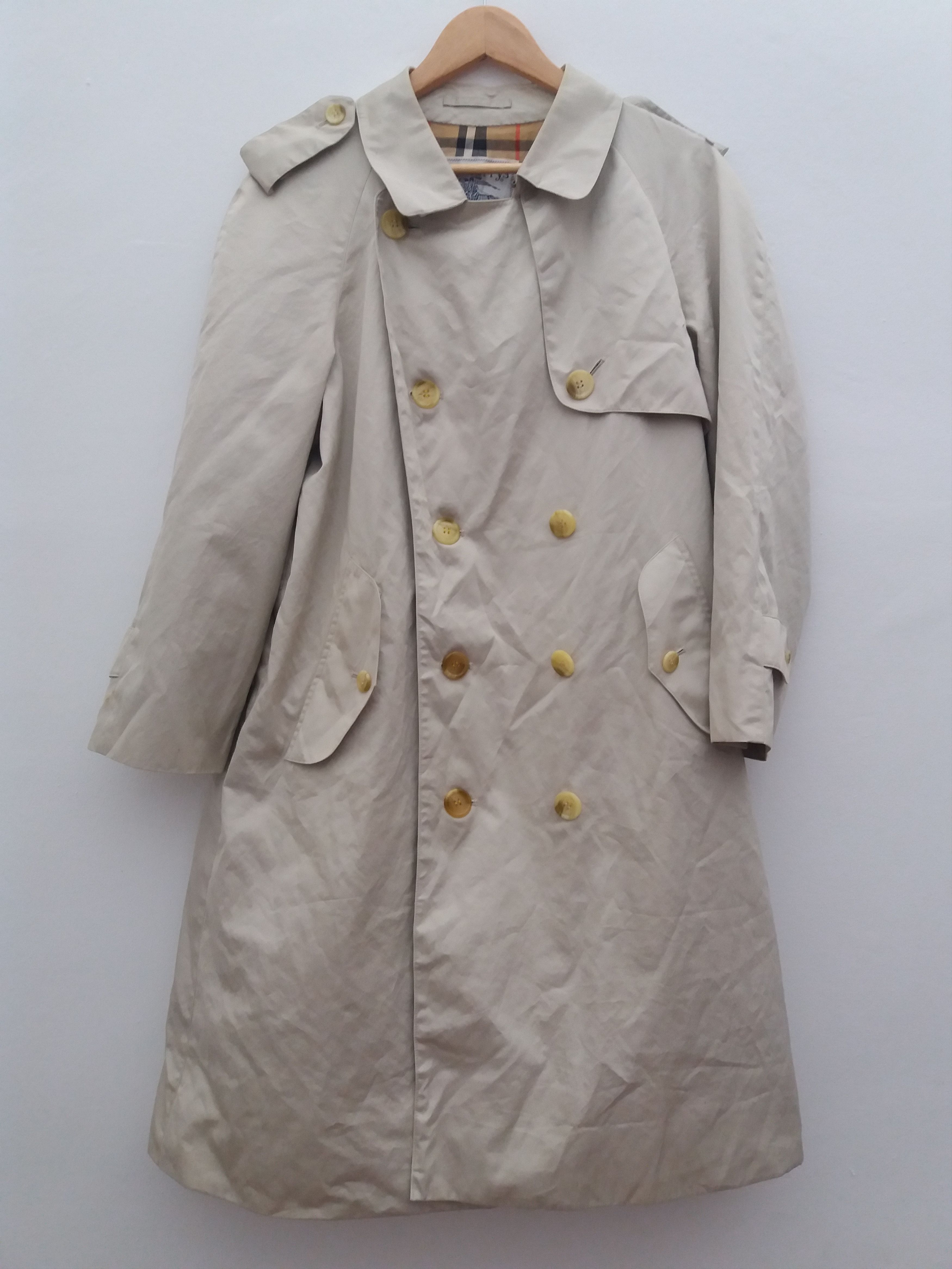 VINTAGE BURBERRYS PRORSUM TRENCH COAT NOVA CHECK