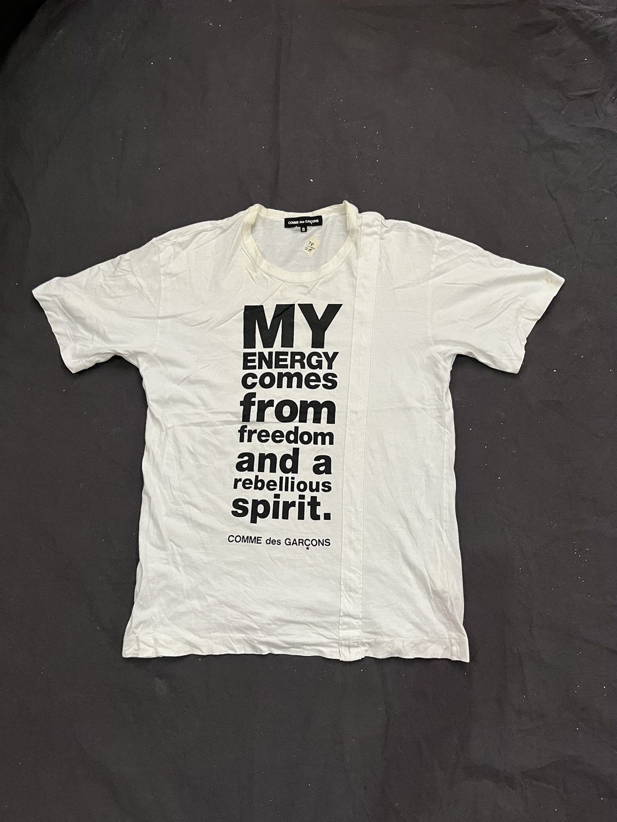 Vintage distressed comme des garcons tee