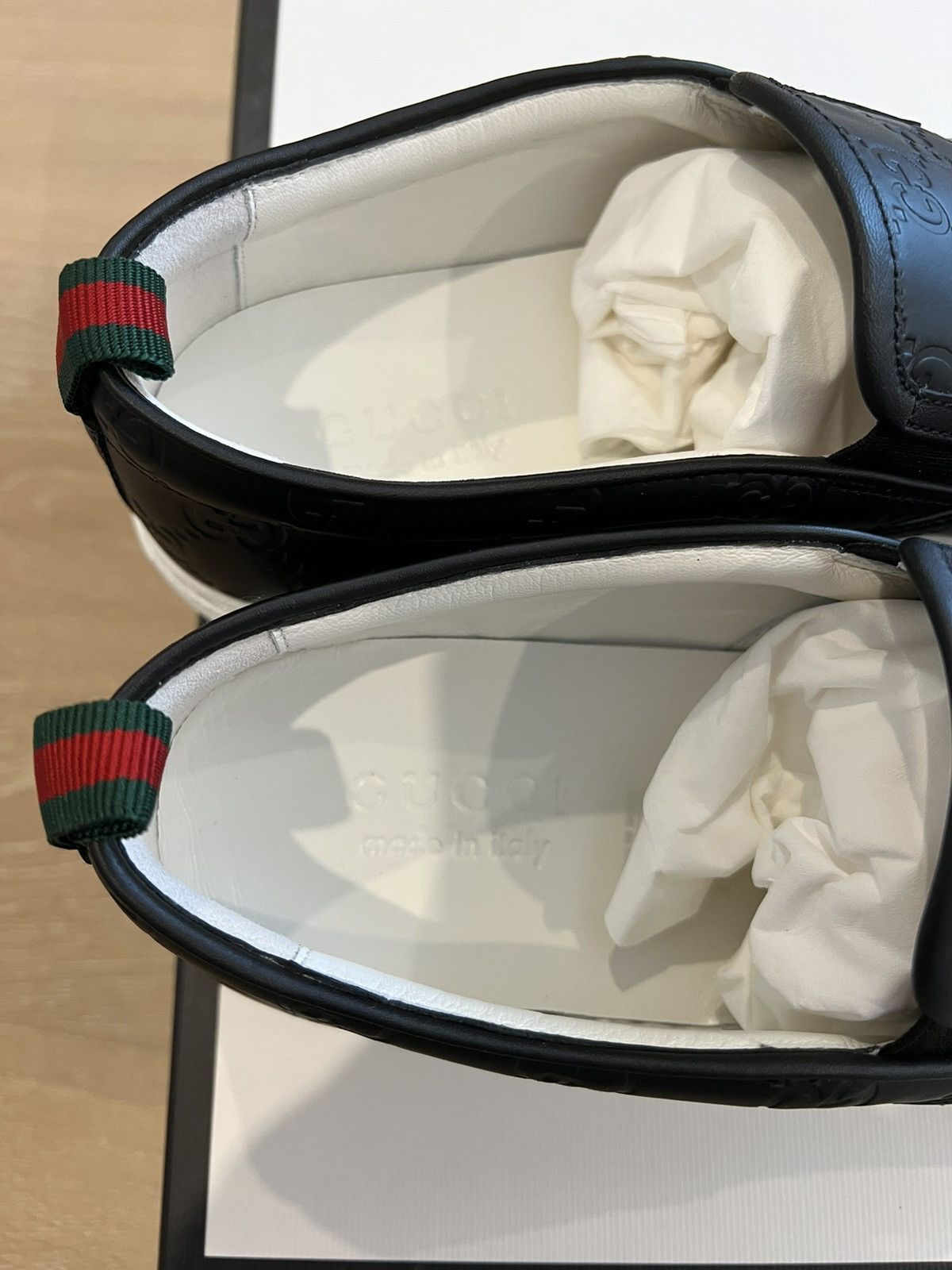 Gucci Gucci Signature Leather Slip-On Sneaker Size US 7.5 / EU 40-41 - 4 Thumbnail