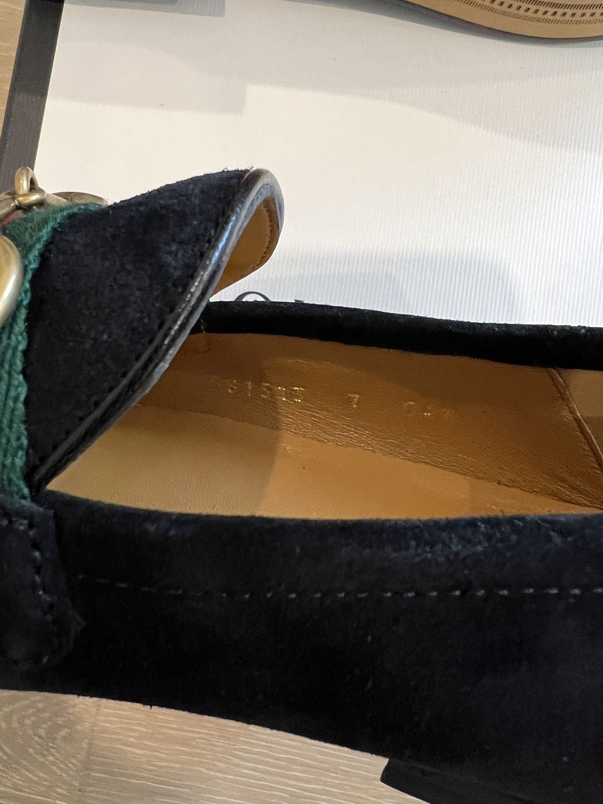 Gucci Gucci Suede Horsebit Loafer with Web Shoes Size US 7.5 / EU 40-41 - 8 Thumbnail