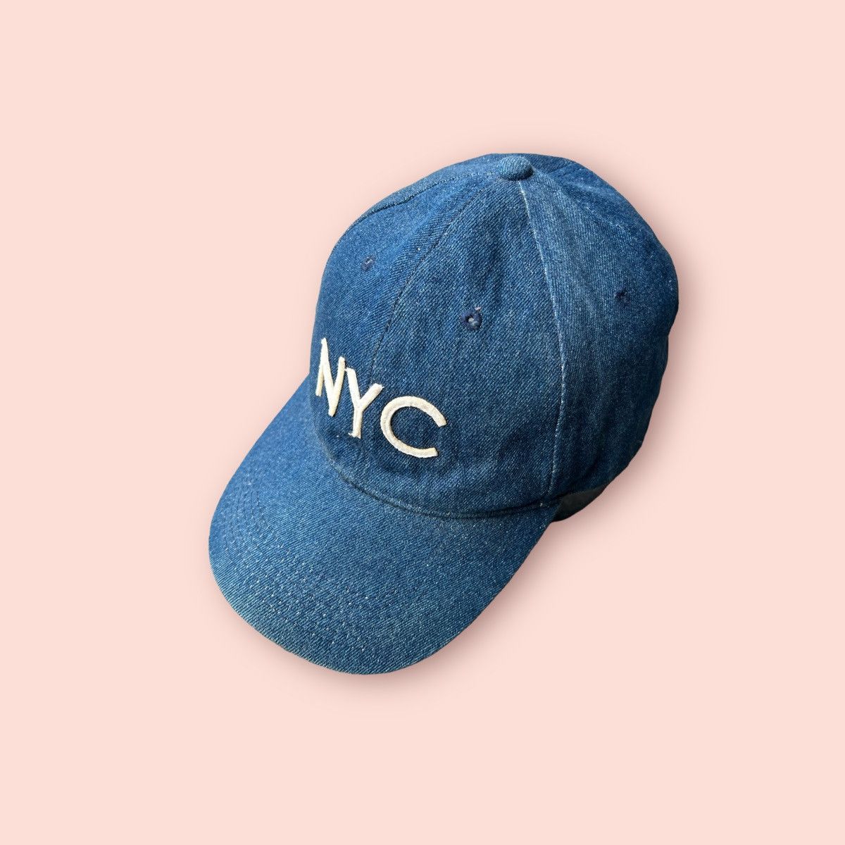 VINTAGE CHAMPION NYC DENIM HAT STRAPBACK
