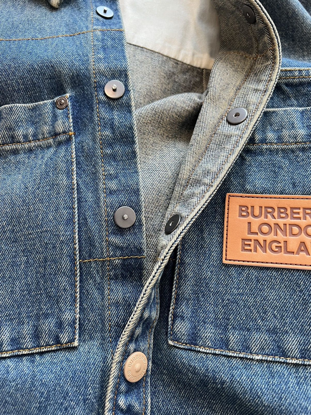 Burberry Burberry Denim Oversized Overshirt long sleeve shirt Size US XS / EU 42 / 0 - 6 Thumbnail