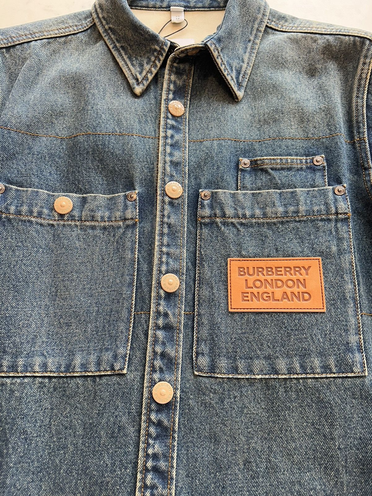 Burberry Burberry Denim Oversized Overshirt long sleeve shirt Size US XS / EU 42 / 0 - 3 Thumbnail