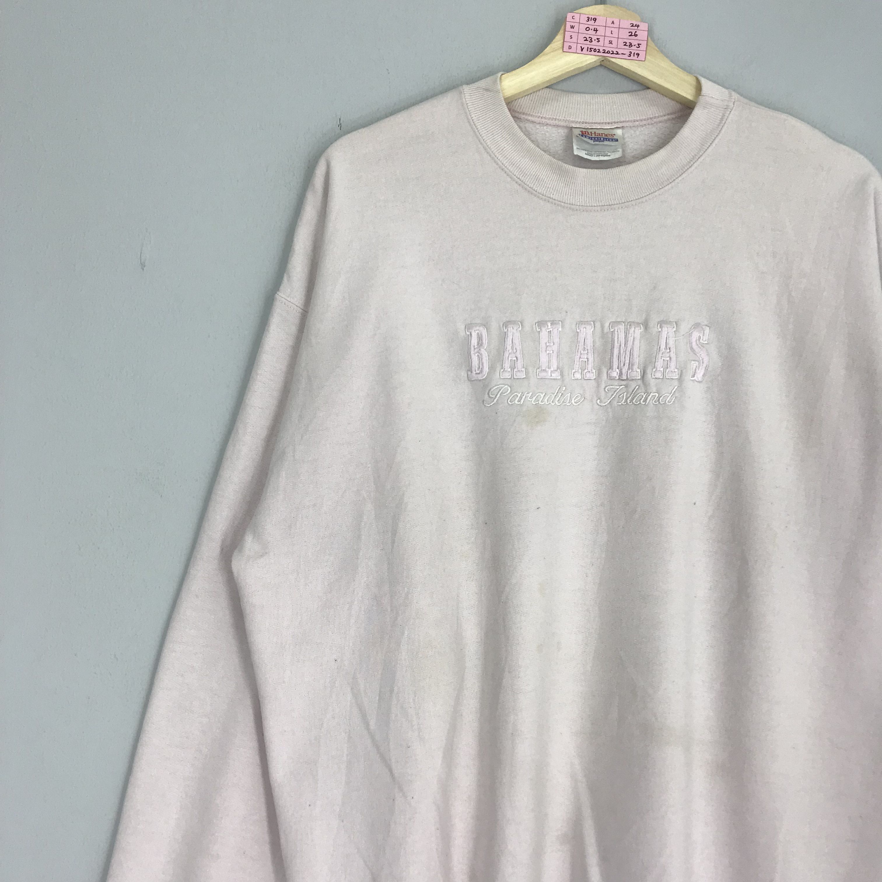 Vintage Vintage Bahamas Island Sweater Pink Bahamas Crewneck Size US L / EU 52-54 / 3 - 3 Thumbnail