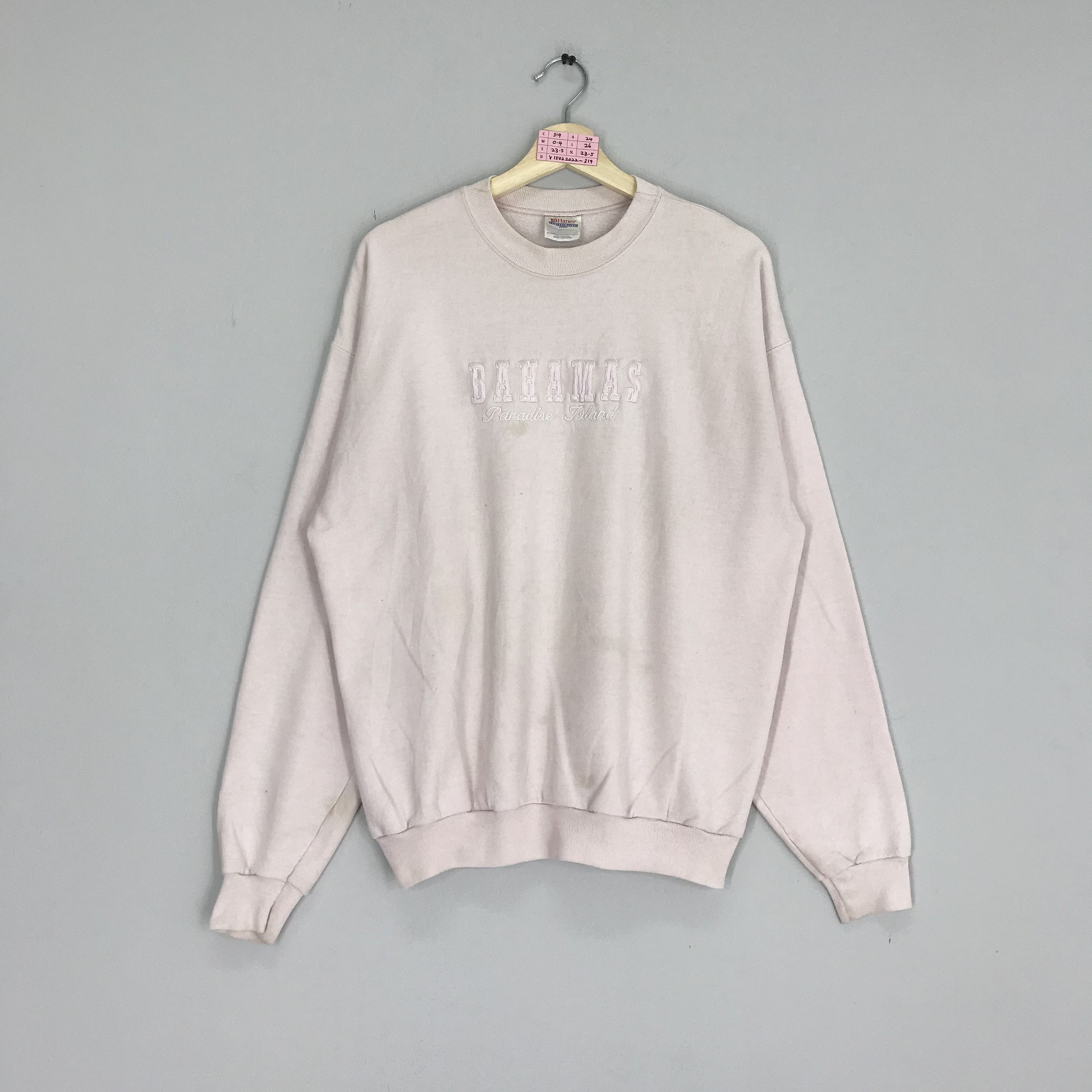 Vintage Vintage Bahamas Island Sweater Pink Bahamas Crewneck Size US L / EU 52-54 / 3 - 1 Thumbnail