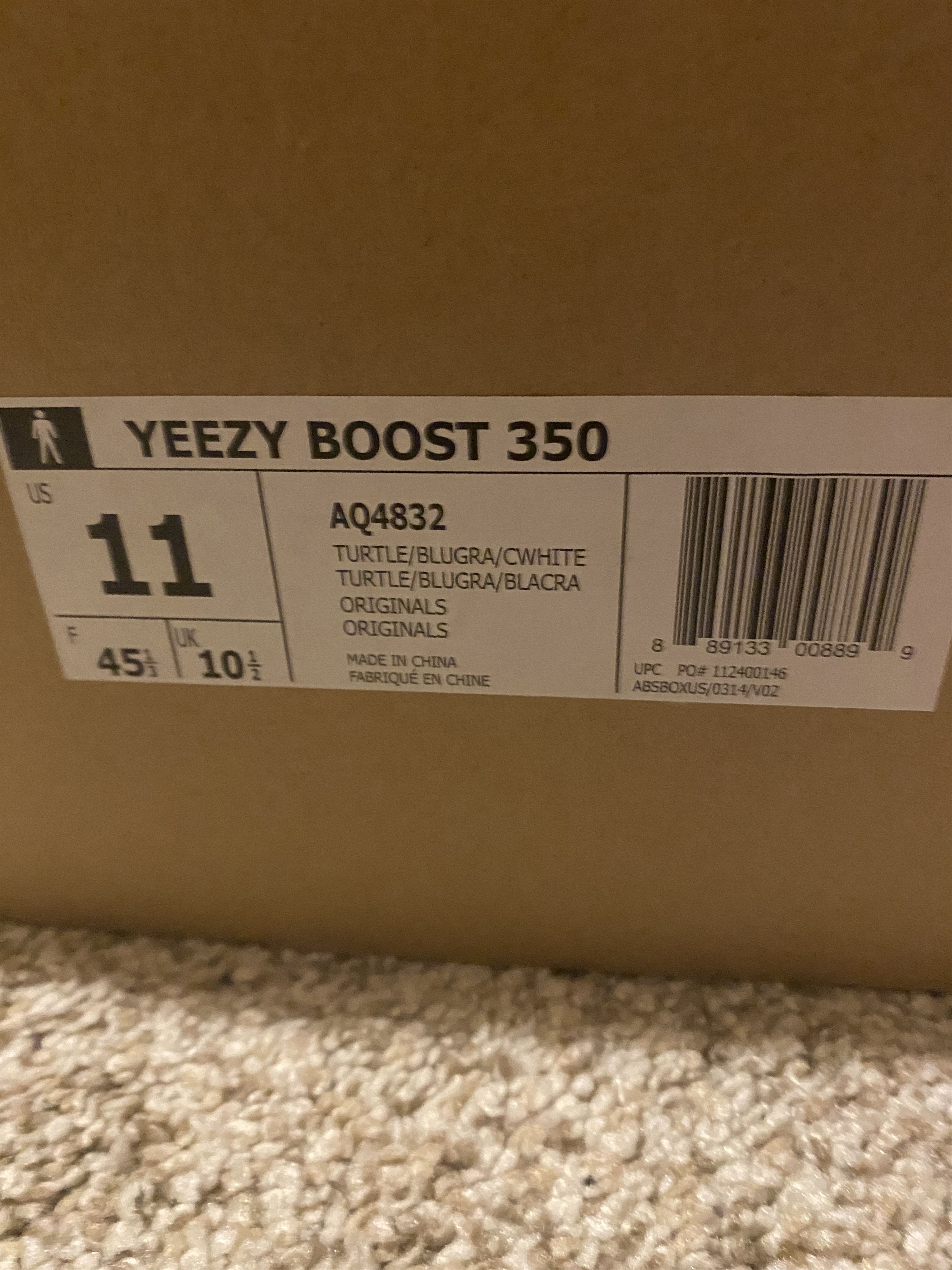Adidas Yeezy Boost 350 Size US 11 / EU 44 - 4 Thumbnail