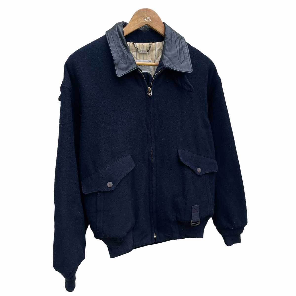 Bill Blass 💥80s BILL BLASS USA BOMBER ZIPPER JACKET Size US L / EU 52-54 / 3 - 3 Thumbnail