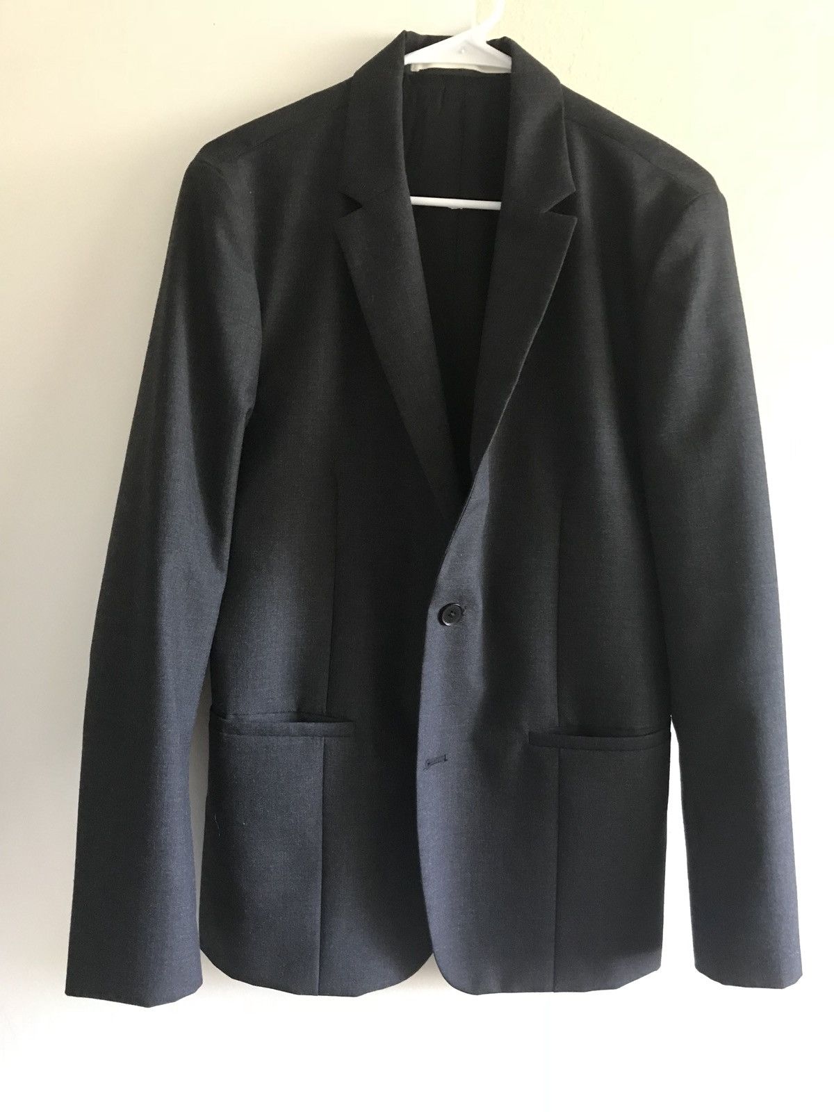 Norse Projects Thomas Charcoal Gray Wool Suit Cropped Notch Cropped Pants Size 40R - 2 Thumbnail
