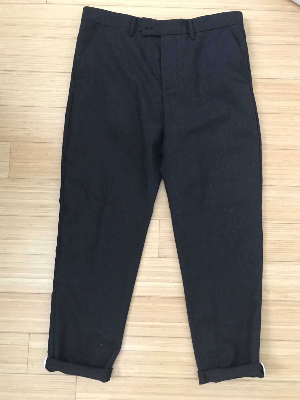 Norse Projects Thomas Charcoal Gray Wool Suit Cropped Notch Cropped Pants Size 40R - 6 Thumbnail