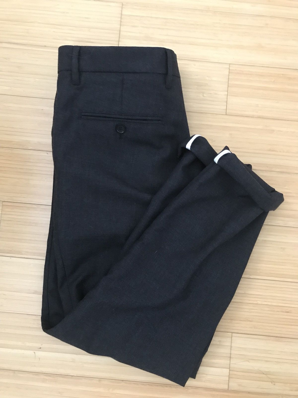 Norse Projects Thomas Charcoal Gray Wool Suit Cropped Notch Cropped Pants Size 40R - 5 Thumbnail