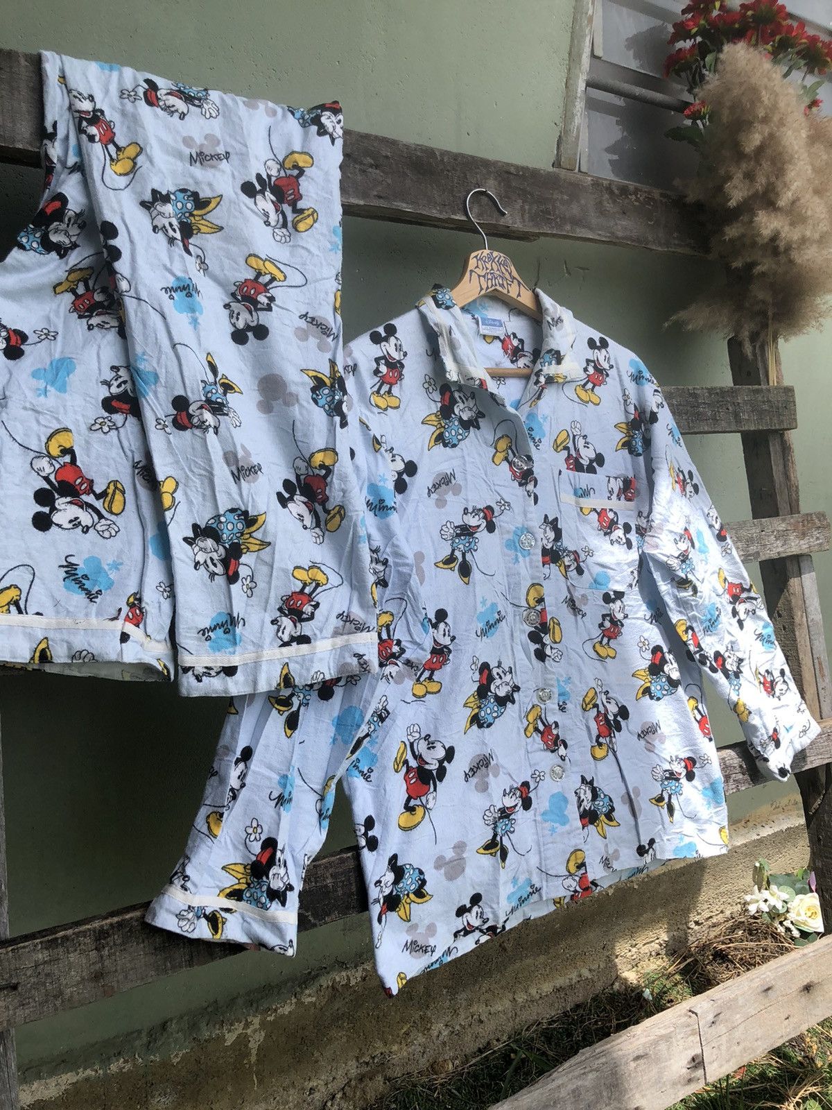 Disney × Mickey Mouse × Pyjama Clothing Vintage Mickey Mouse Pyjamas ...