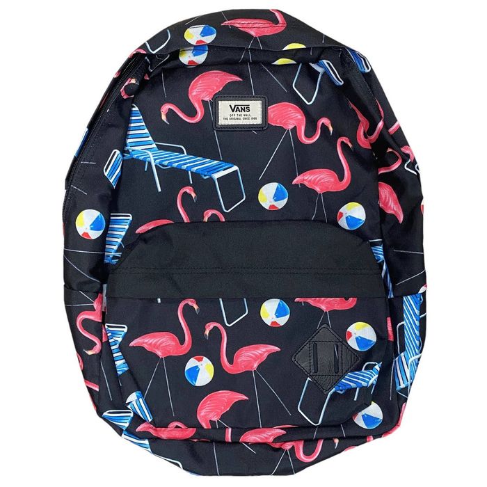 Vans flamingo backpack deals