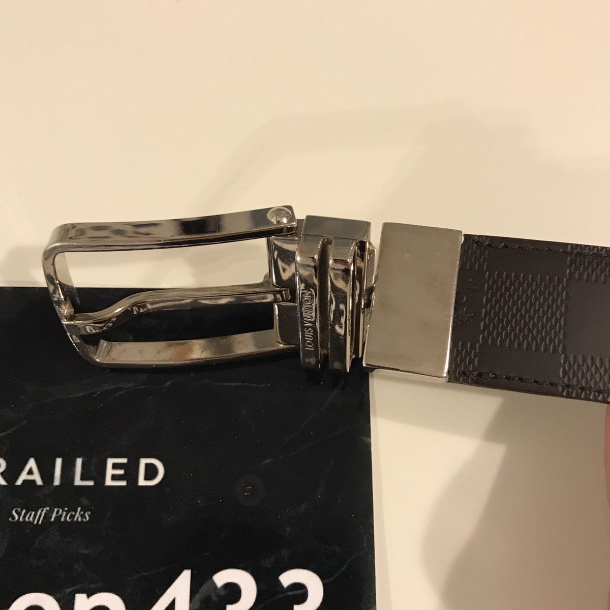Louis Vuitton Louis Vuitton Inventeur Reversible Belt Damier Boston 35 mm Size 40 - 7 Thumbnail