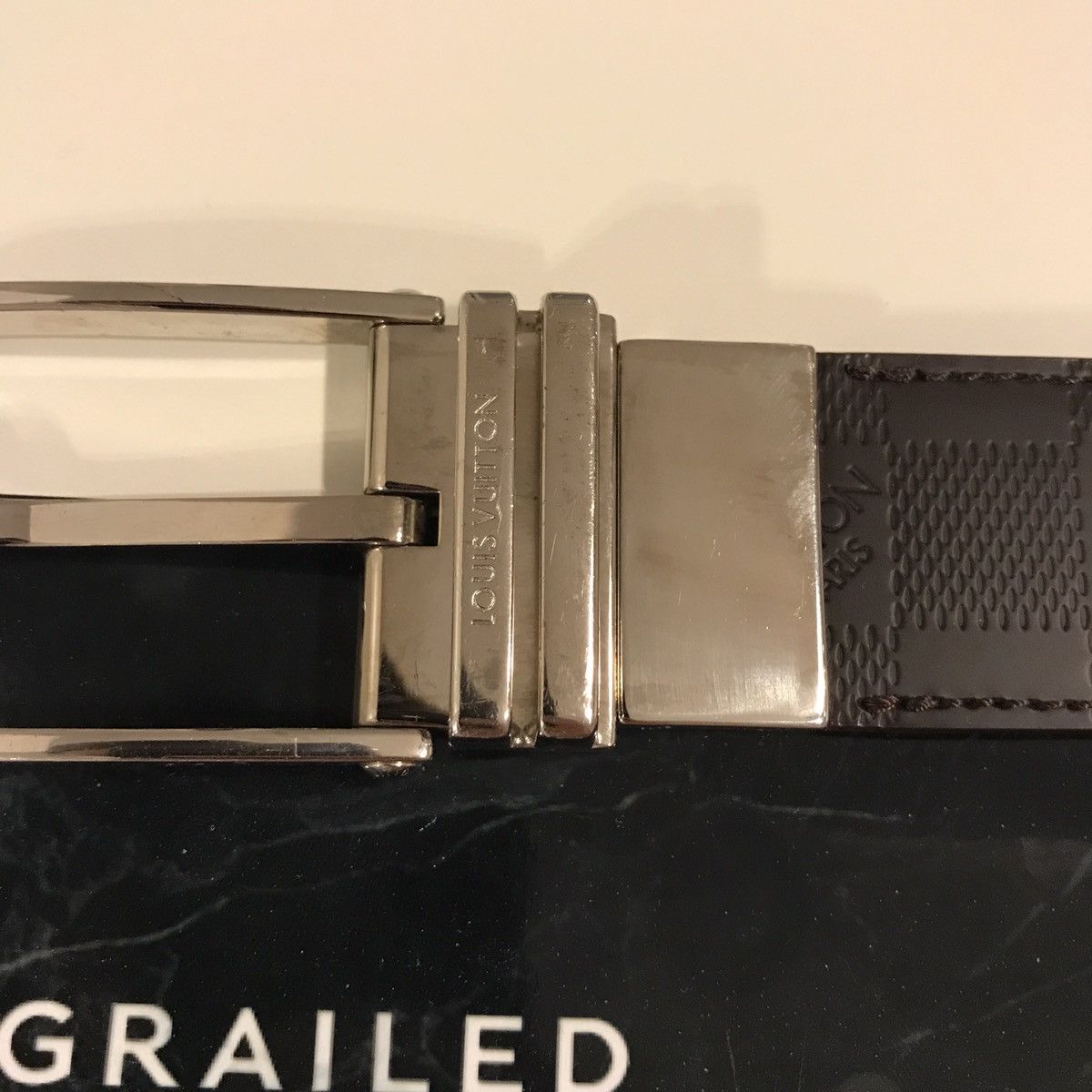 Louis Vuitton Louis Vuitton Inventeur Reversible Belt Damier Boston 35 mm Size 40 - 4 Thumbnail
