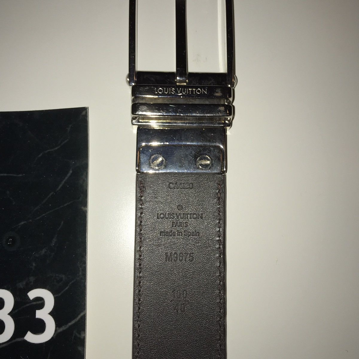 Louis Vuitton Louis Vuitton Inventeur Reversible Belt Damier Boston 35 mm Size 40 - 8 Thumbnail