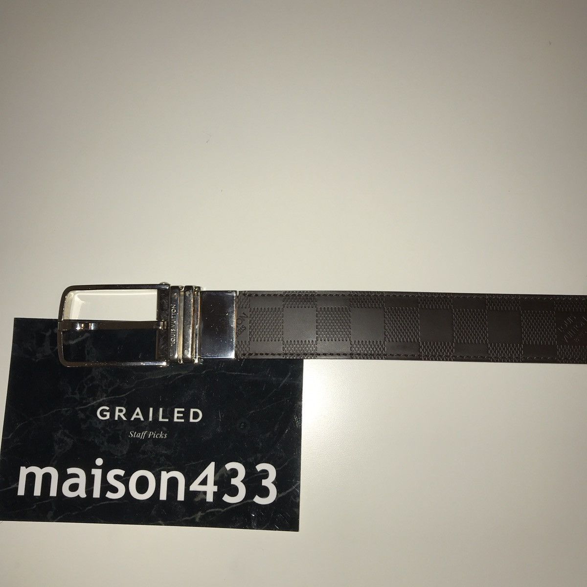Louis Vuitton Louis Vuitton Inventeur Reversible Belt Damier Boston 35 mm Size 40 - 6 Thumbnail