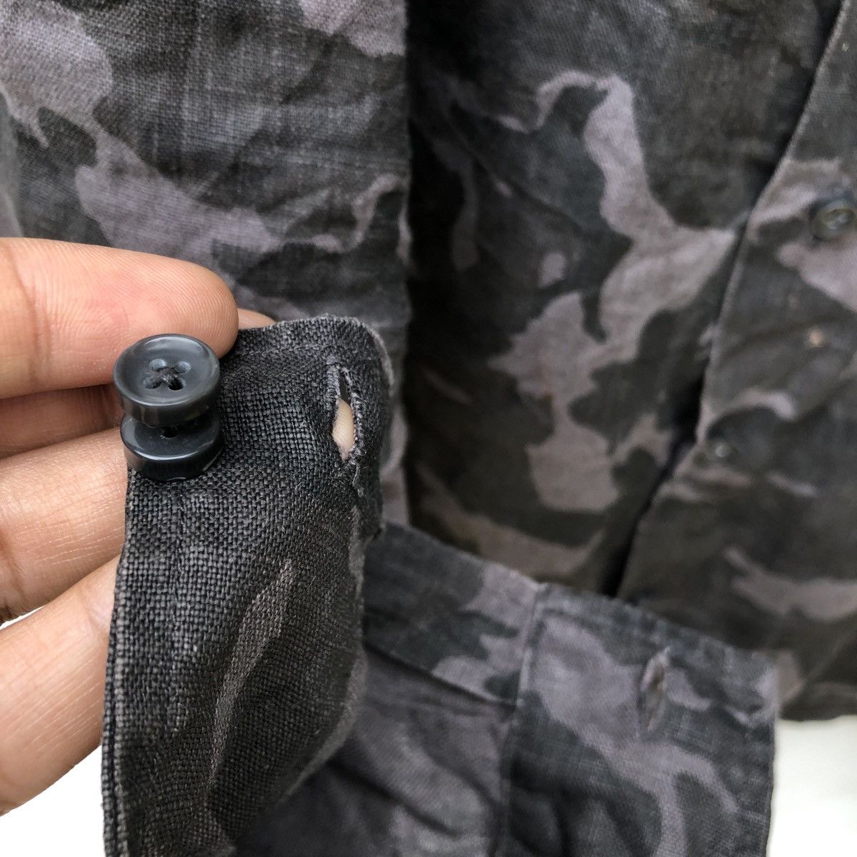 NANO universe × junhashimoto Rare! Junhashimoto x Nano Universe Camo Linen Shirt Size US M / EU 48-50 / 2 - 5 Thumbnail