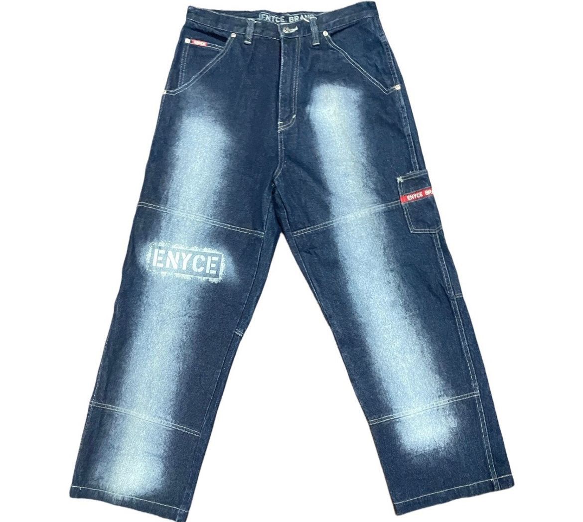 Enyce Enyce Painter Baggy Stonewash Hip Hop Rappers Baggy Denim Size US 34 / EU 50 - 2 Thumbnail