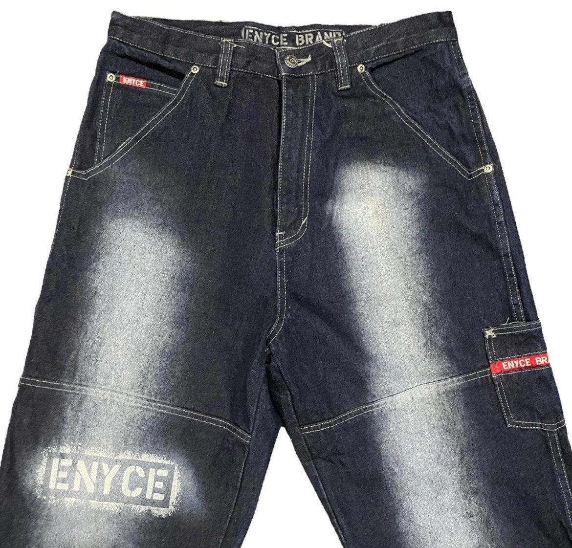 Enyce Enyce Painter Baggy Stonewash Hip Hop Rappers Baggy Denim Size US 34 / EU 50 - 7 Thumbnail