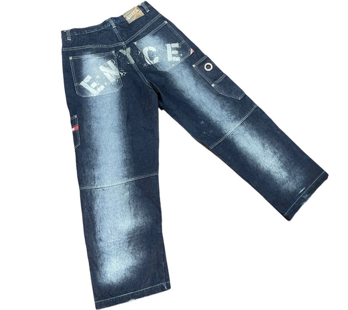 Enyce Enyce Painter Baggy Stonewash Hip Hop Rappers Baggy Denim Size US 34 / EU 50 - 1 Thumbnail