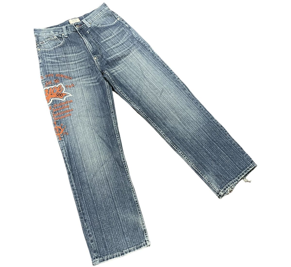 Enyce Vintage 90s Enyce Marching 500 Hip Hop Denim Jeans Size US 32 / EU 48 - 4 Thumbnail