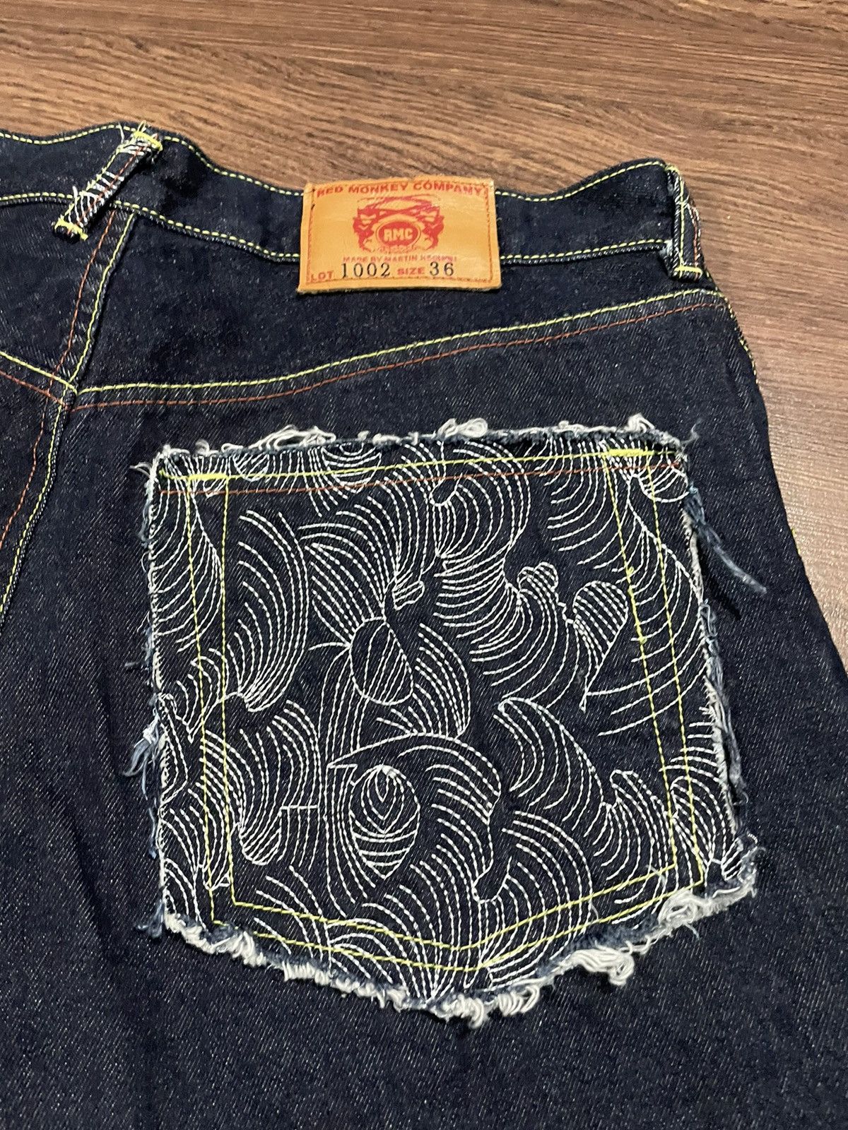 Japanese Brand RMC Martin Ksohoh Japanese Pattern Embroidery Pocket Shorts Size US 36 / EU 52 - 13 Thumbnail