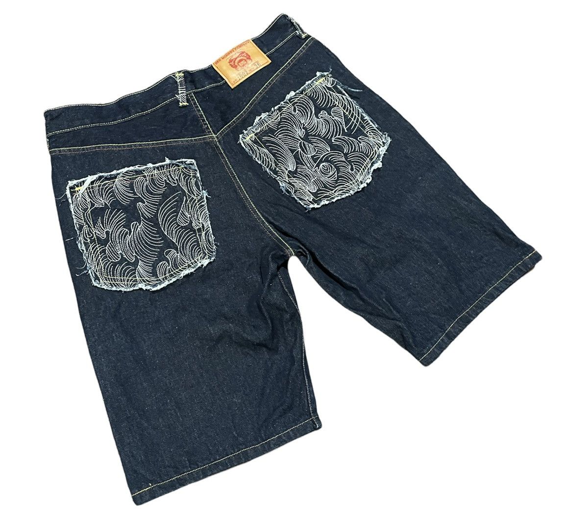 Japanese Brand RMC Martin Ksohoh Japanese Pattern Embroidery Pocket Shorts Size US 36 / EU 52 - 7 Thumbnail