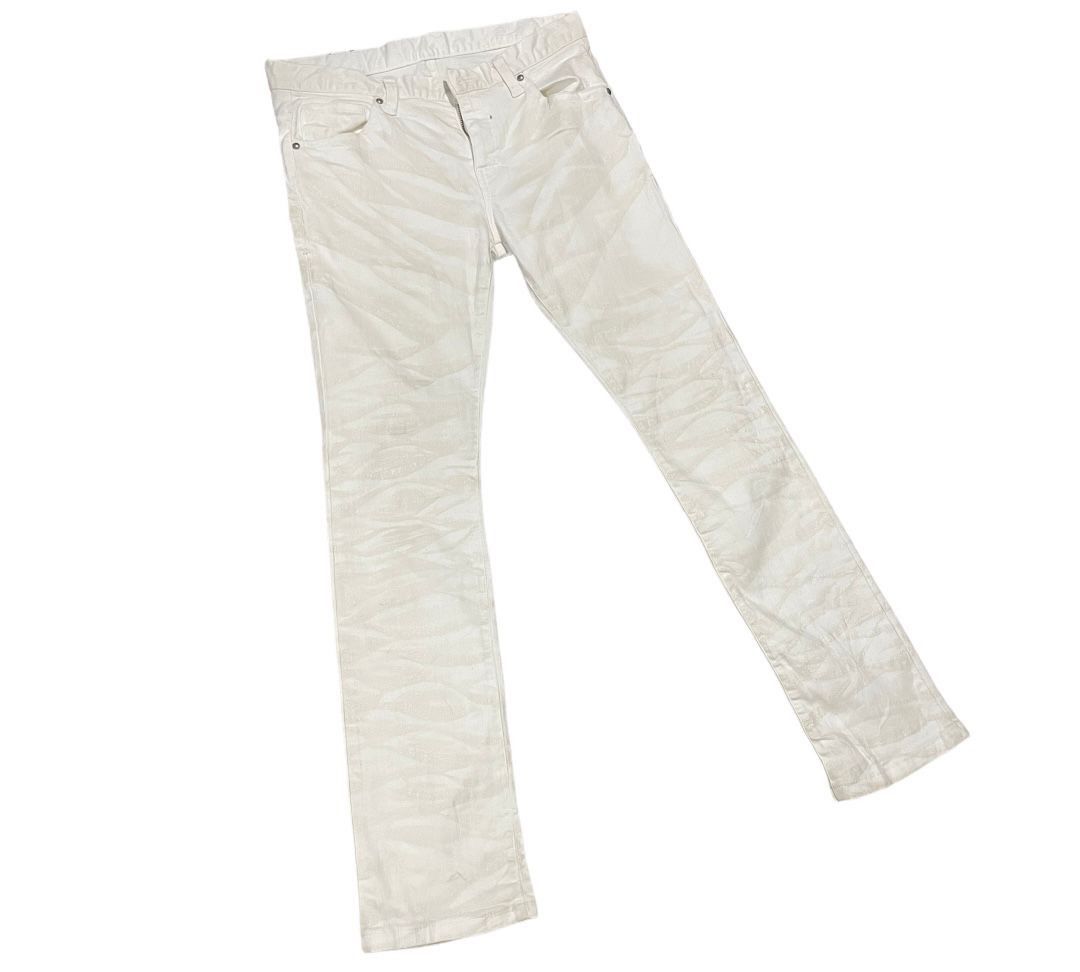 Japanese Brand Vintage Tornado Mart Japan Tiger Stripe Airbrush Art Jeans Size US 32 / EU 48 - 7 Thumbnail