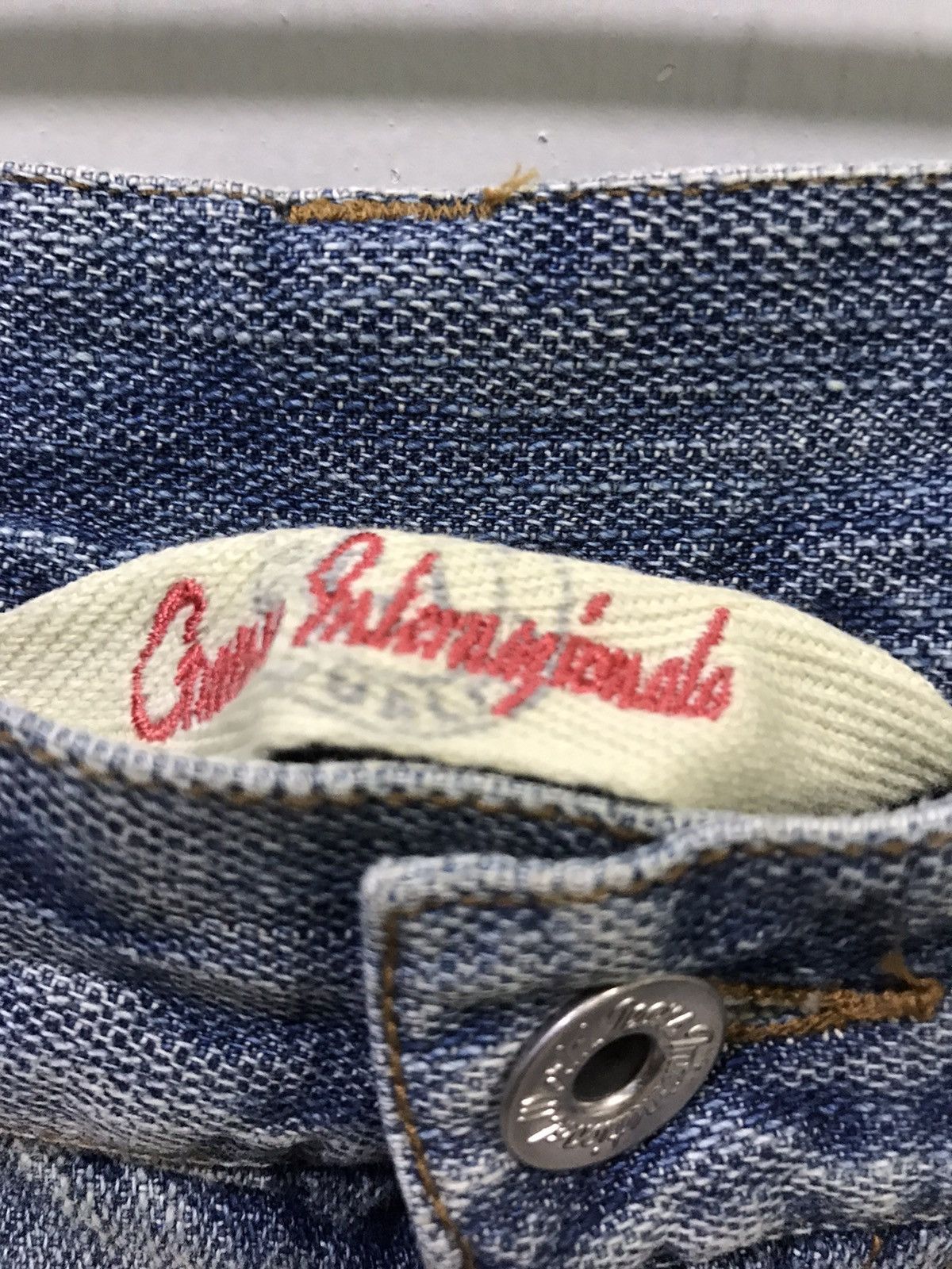 Designer × Japanese Brand Gumu International Japan Distressd Hybrid Paint Fades Denim Size US 32 / EU 48 - 8 Thumbnail