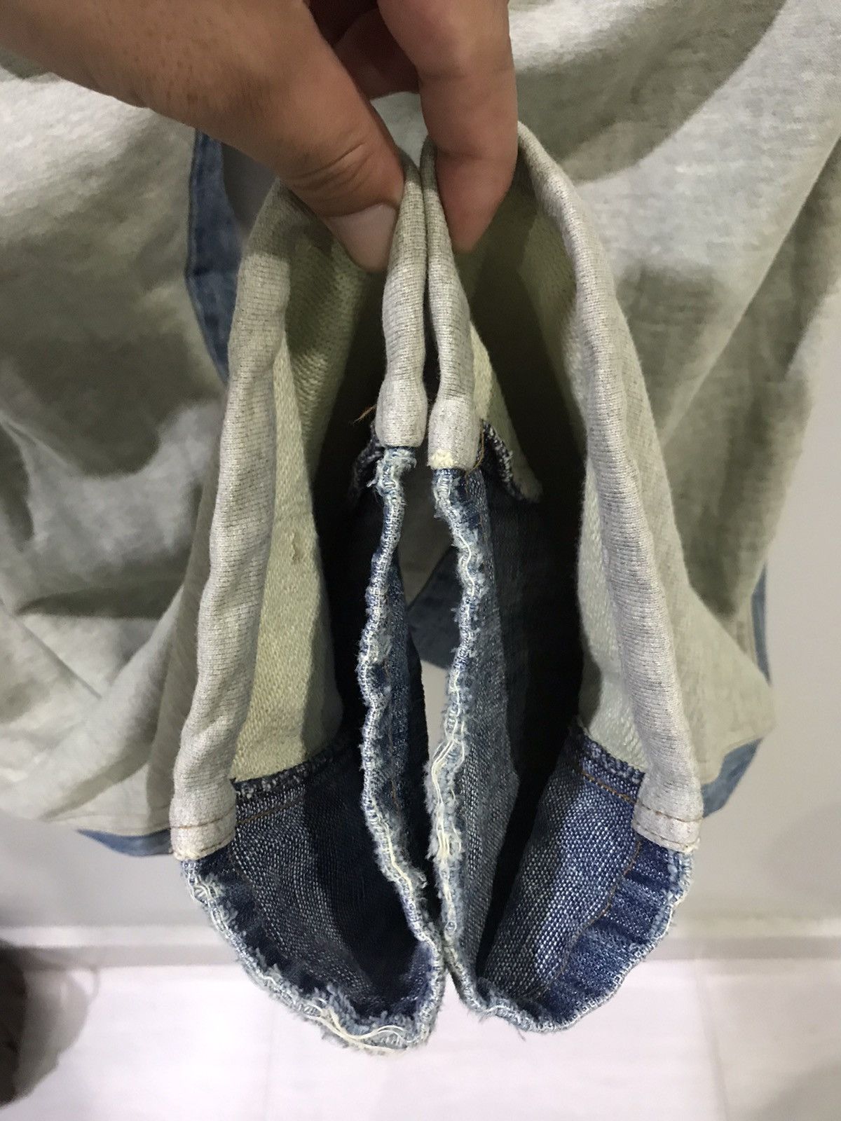 Designer × Japanese Brand Gumu International Japan Distressd Hybrid Paint Fades Denim Size US 32 / EU 48 - 13 Thumbnail