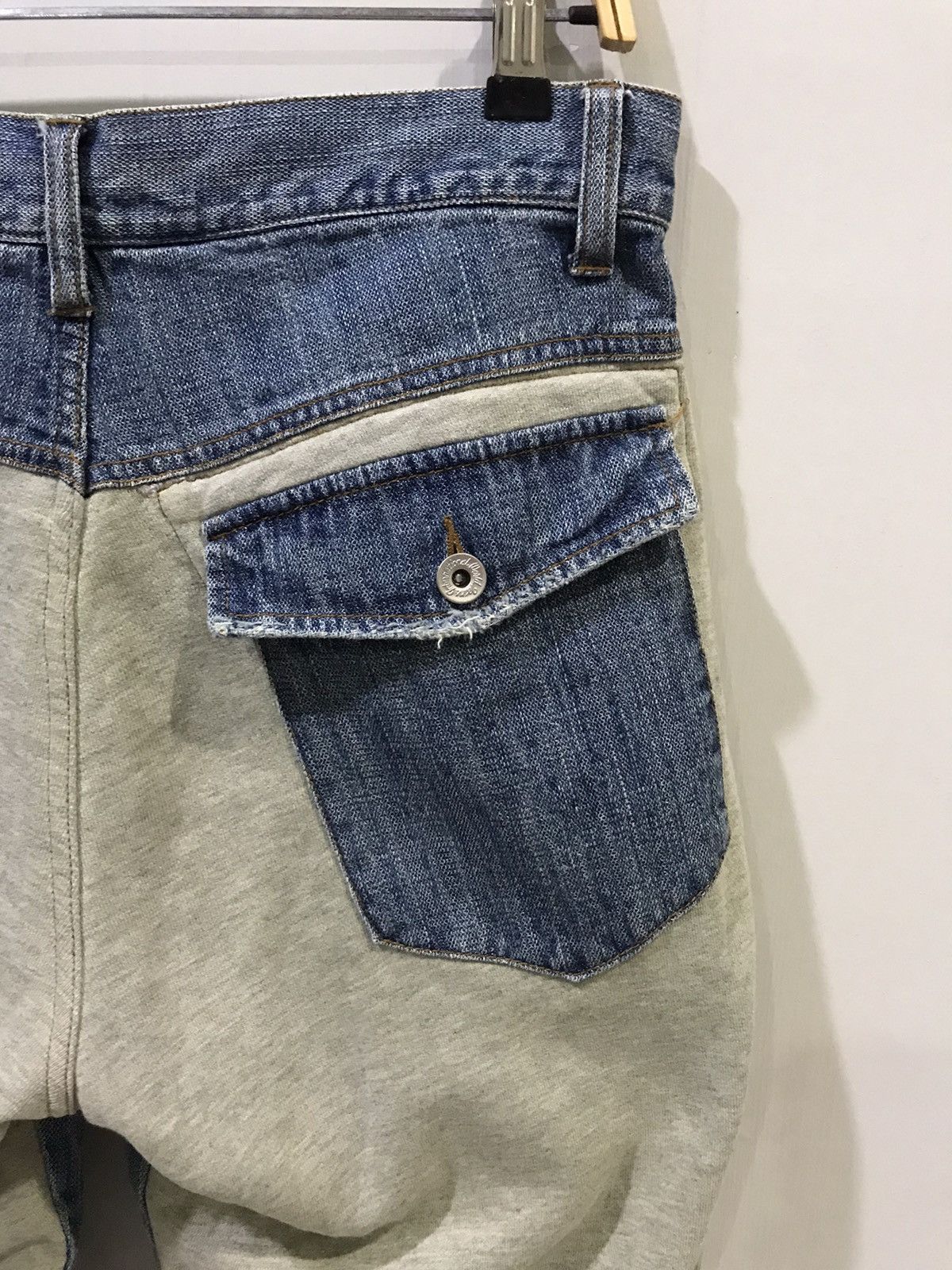 Designer × Japanese Brand Gumu International Japan Distressd Hybrid Paint Fades Denim Size US 32 / EU 48 - 10 Thumbnail