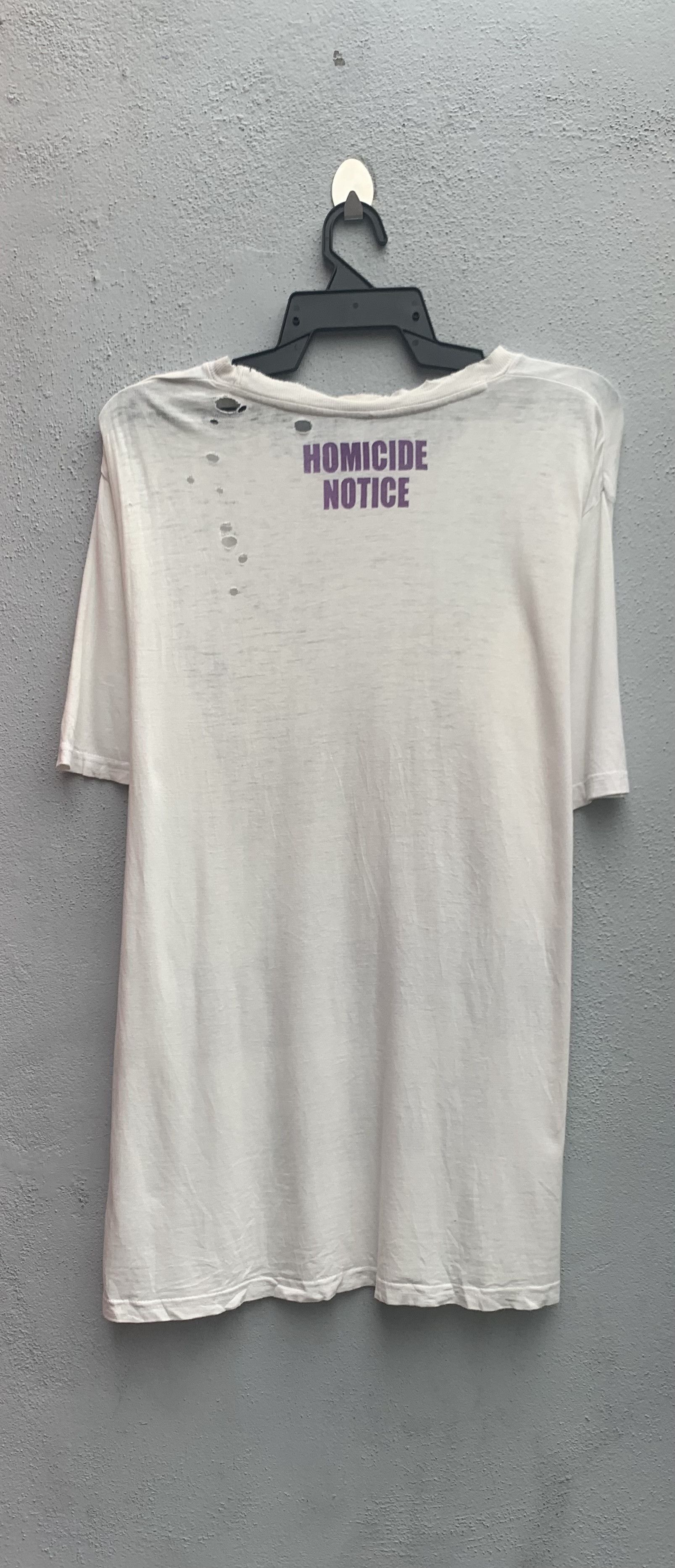 Japanese Brand Vintage Homicide Notice Tee Size US L / EU 52-54 / 3 - 5 Thumbnail