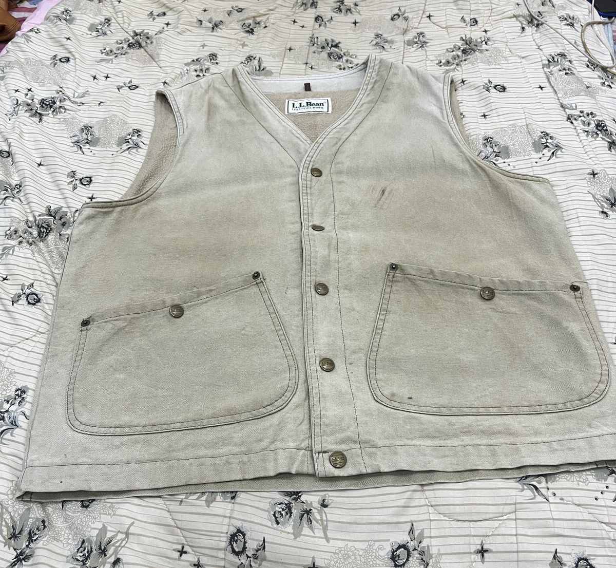 L.L. Bean × Vintage (Yy). VINTAGE LL BEAN DISTRESSED VEST Size US M / EU 48-50 / 2 - 7 Thumbnail