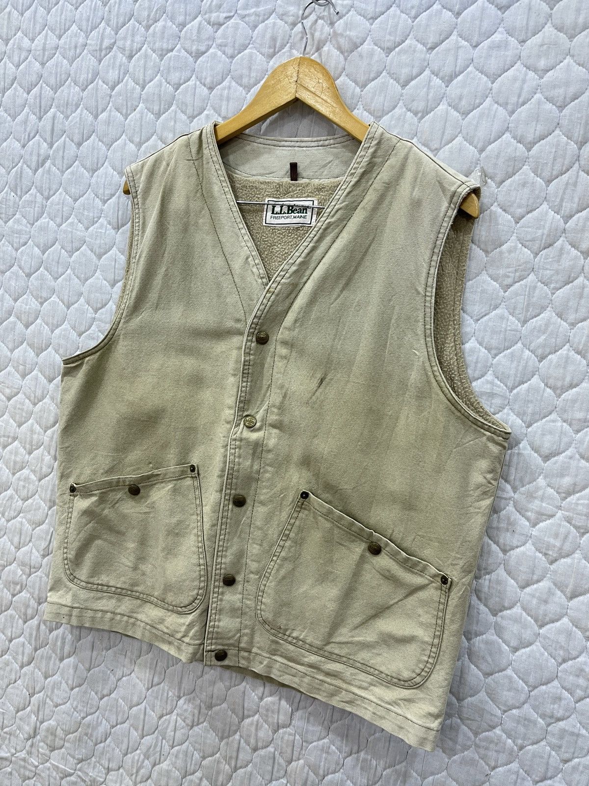 L.L. Bean × Vintage (Yy). VINTAGE LL BEAN DISTRESSED VEST Size US M / EU 48-50 / 2 - 2 Thumbnail