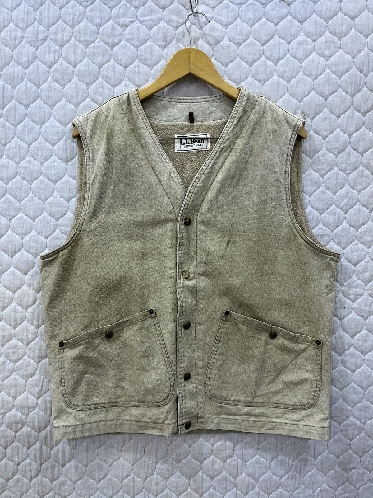 L.L. Bean × Vintage (Yy). VINTAGE LL BEAN DISTRESSED VEST Size US M / EU 48-50 / 2 - 1 Thumbnail
