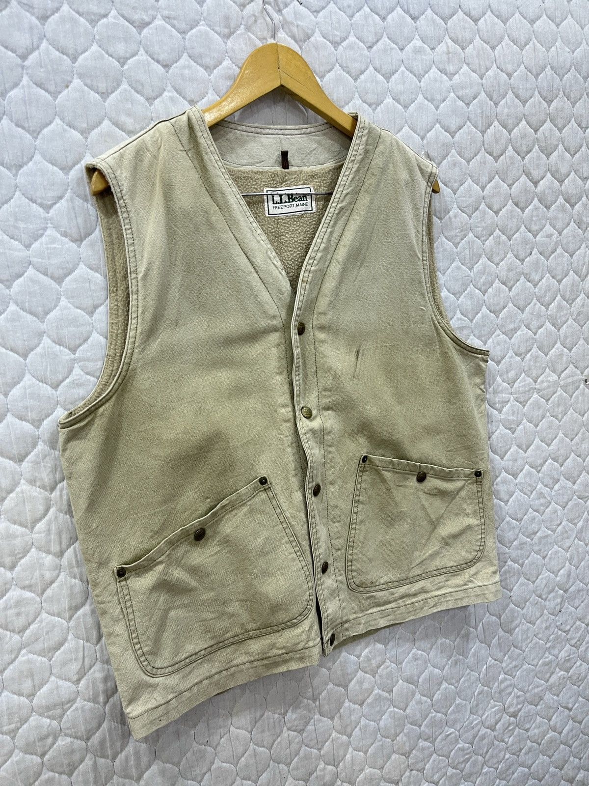 L.L. Bean × Vintage (Yy). VINTAGE LL BEAN DISTRESSED VEST Size US M / EU 48-50 / 2 - 3 Thumbnail